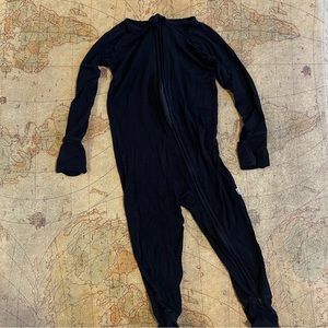 Little Sleepies Black Zippy size 12-18 months